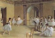 Edgar Degas Dance Class at the Opera (mk09) oil painting